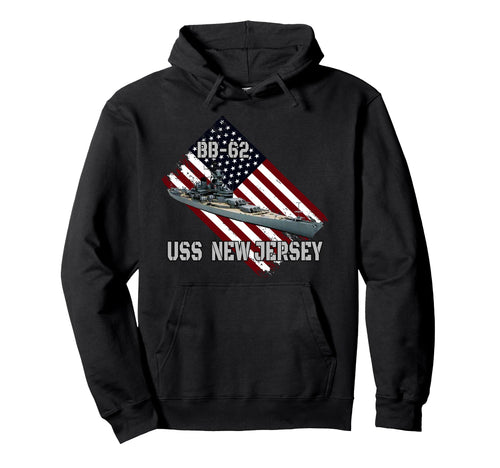 Battleship Uss New Jersey Bb 62 Combat Hoodie - Trendy Graphic for Adults - T-Shirt, Sweatshirt, Hoodie