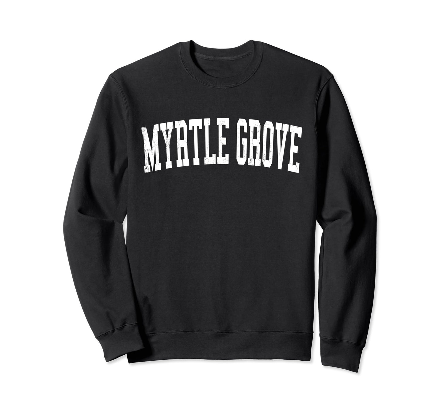 Myrtle Grove Fl Distressed White Sweatshirt - Novelty Apparel Men Women - T-Shirt, Sweatshirt, Hoodie