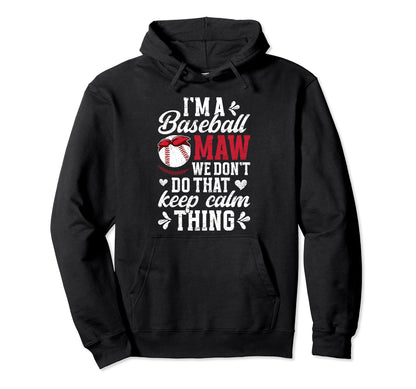 Im Baseball Maw Grandma Maw Baseball Hoodie - Unique Graphic for Adults - T-Shirt, Sweatshirt, Hoodie