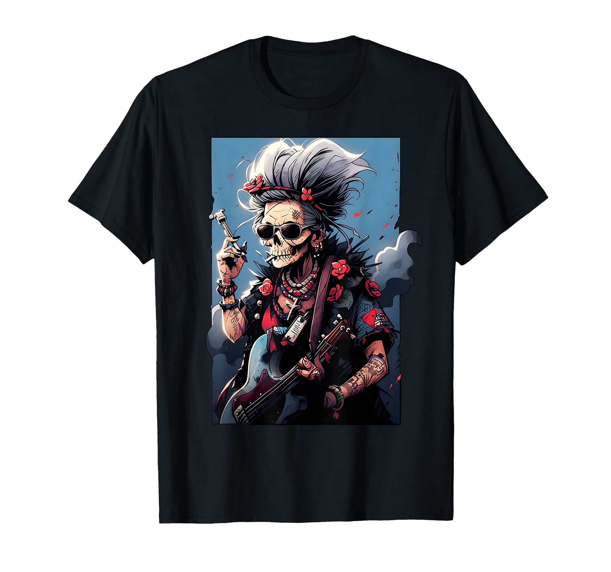 Badass Granny Vibes Edgy Punk Rock T-Shirt - Streetwear Style Unisex - T-Shirt, Sweatshirt, Hoodie