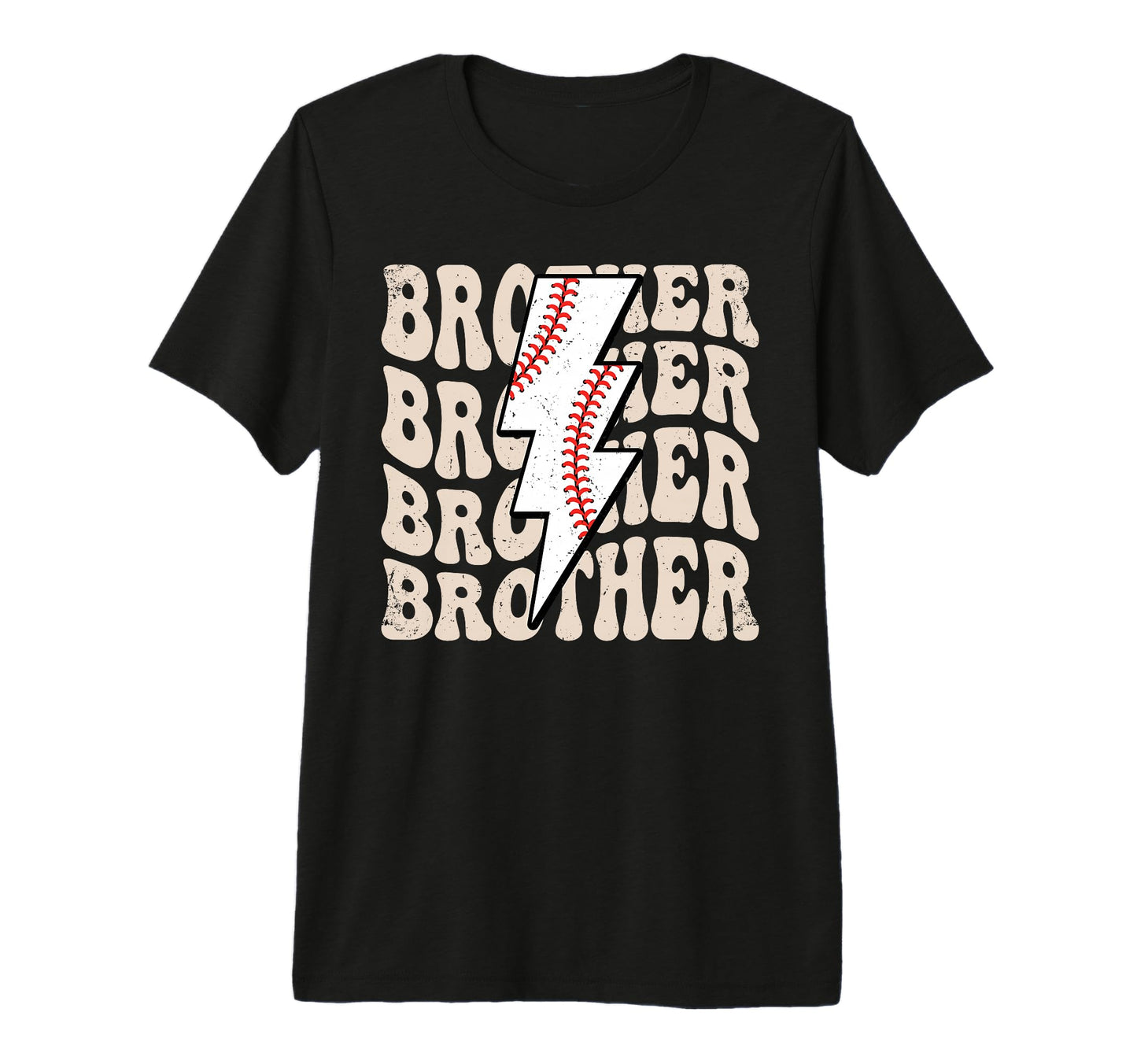 Lightning Groovy Proud Baseball Brother T-Shirt - Trendy Graphic Men Women - T-Shirt, Sweatshirt, Hoodie