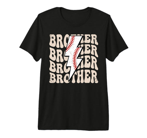 Lightning Groovy Proud Baseball Brother T-Shirt - Trendy Graphic Men Women - T-Shirt, Sweatshirt, Hoodie