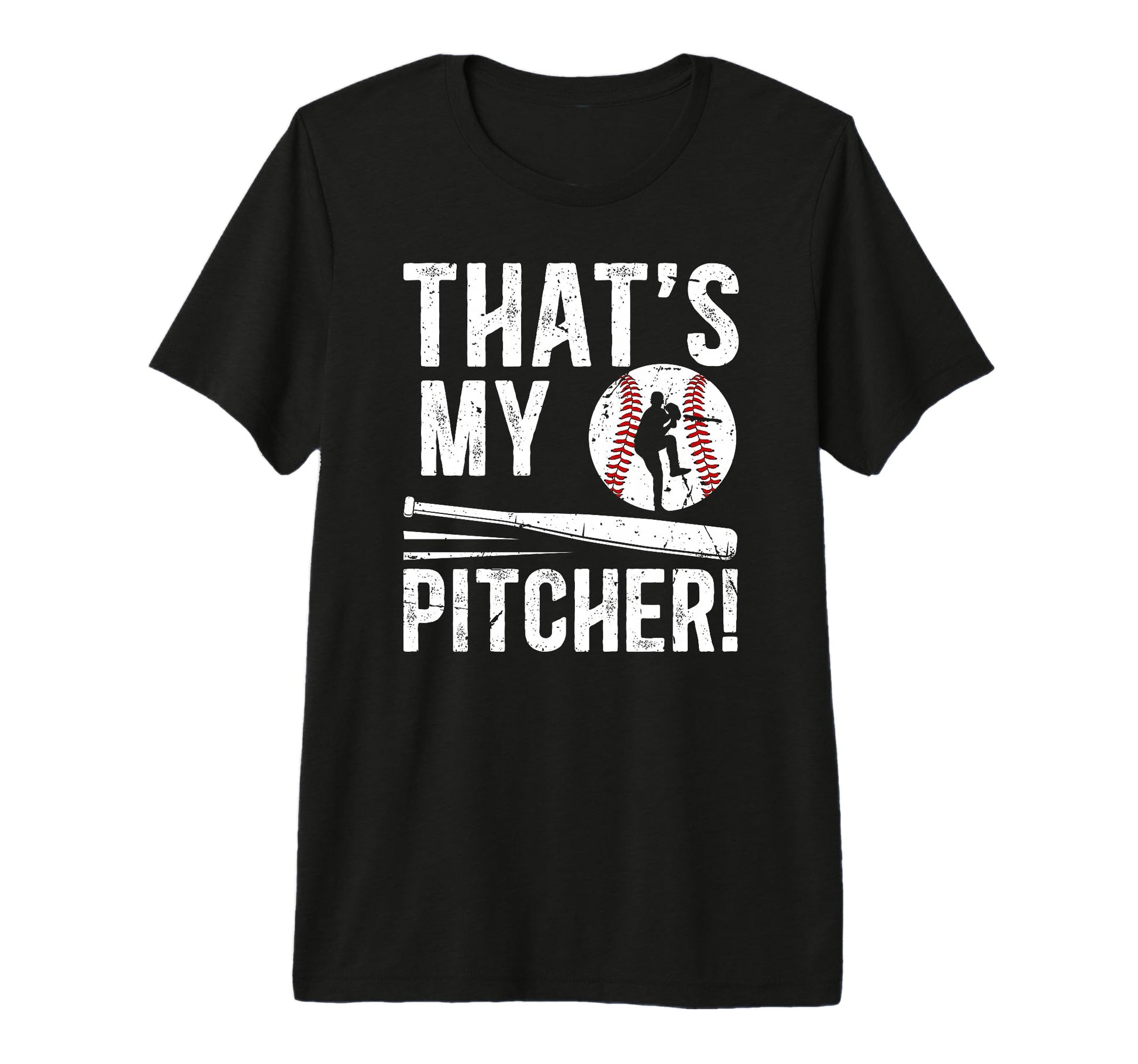Mens Thats My Baseball Pitcher Dad T-Shirt - Unique Graphic Unisex - T-Shirt, Sweatshirt, Hoodie