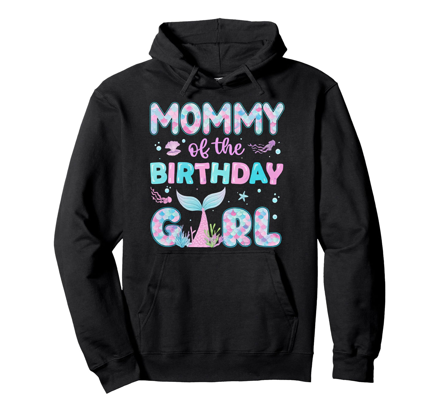 Mommy Birthday Family Matching Party Hoodie - Graphic Print for Adults - T-Shirt, Sweatshirt, Hoodie