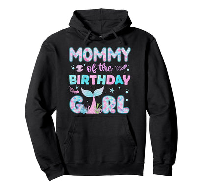 Mommy Birthday Family Matching Party Hoodie - Graphic Print for Adults - T-Shirt, Sweatshirt, Hoodie