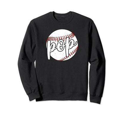 Pop Proud Baseball Pop Sweatshirt - Casual Everyday Wear for Adults - T-Shirt, Sweatshirt, Hoodie