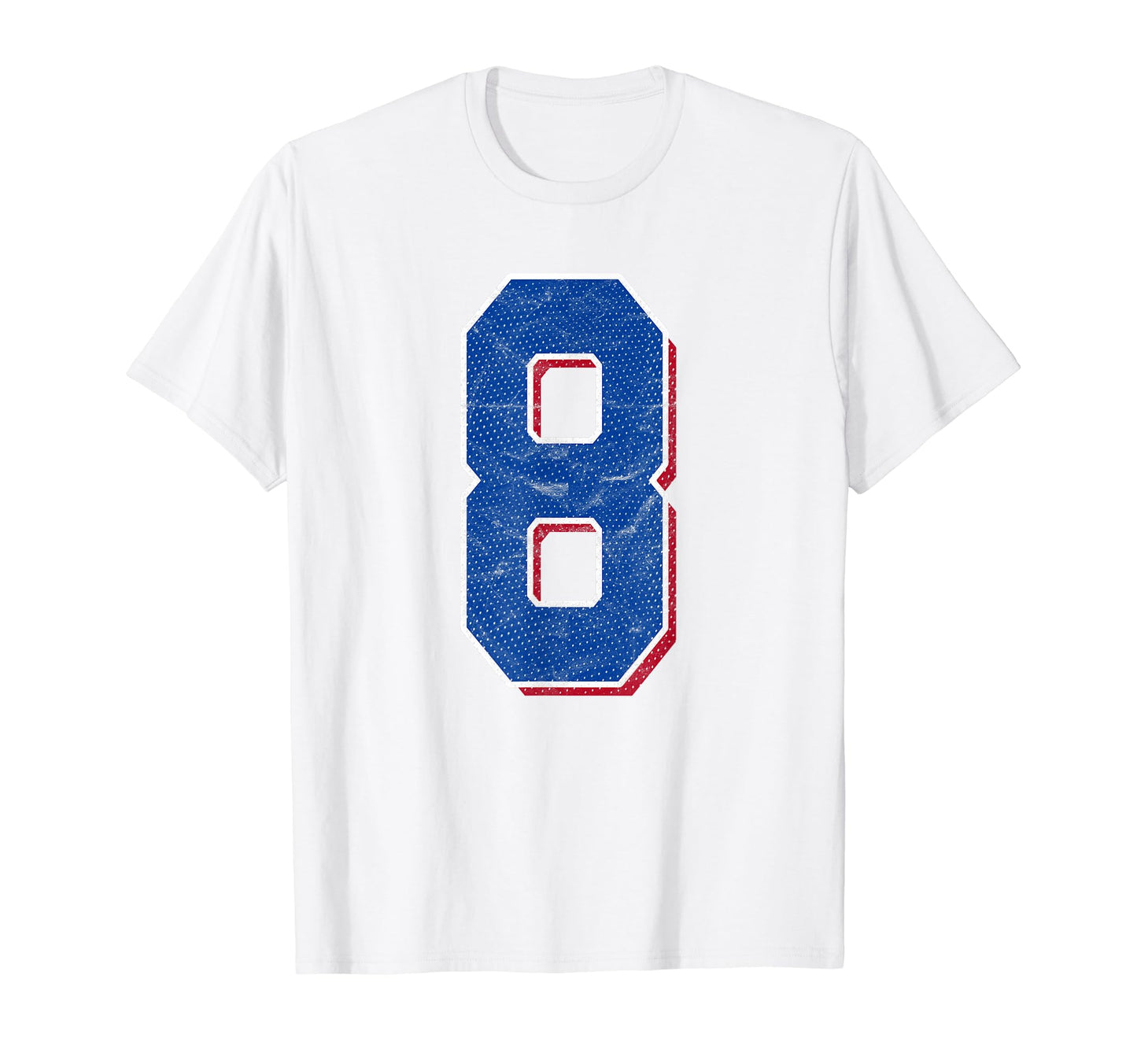 Number 8 Numbered Uniform Sports Team T-Shirt - Minimalist Print Men Women - T-Shirt, Sweatshirt, Hoodie