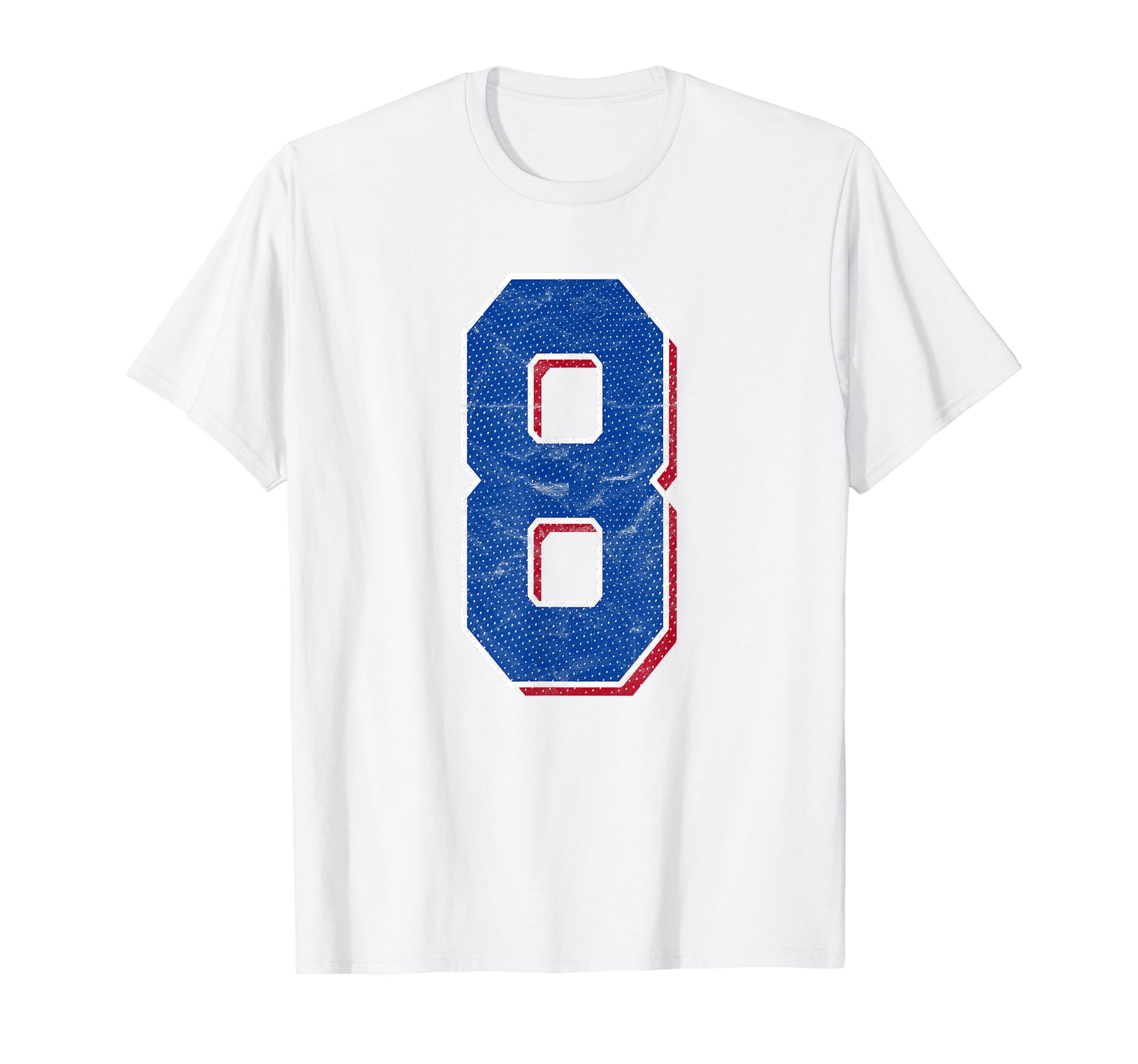 Number 8 Numbered Uniform Sports Team T-Shirt - Minimalist Print Men Women - T-Shirt, Sweatshirt, Hoodie