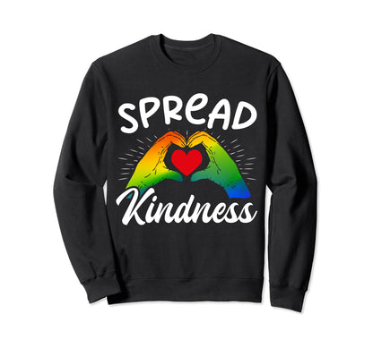 Spread Kindness Love Spread Love Sweatshirt - Custom Art Print Men Women - T-Shirt, Sweatshirt, Hoodie