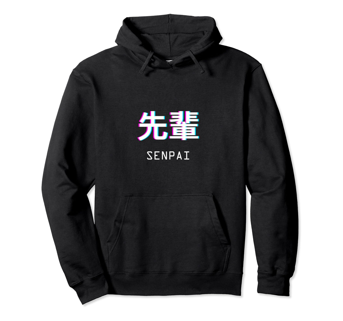 Senpai Japanese Anime Aesthetic Vaporwave Hoodie - Graphic Print Unisex - T-Shirt, Sweatshirt, Hoodie