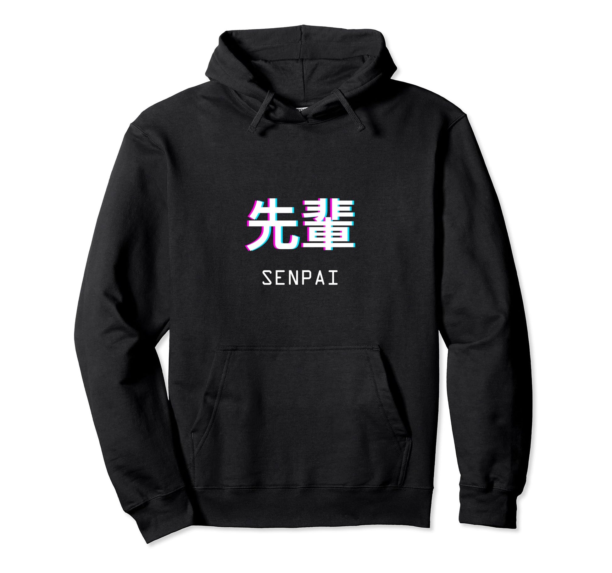 Senpai Japanese Anime Aesthetic Vaporwave Hoodie - Graphic Print Unisex - T-Shirt, Sweatshirt, Hoodie
