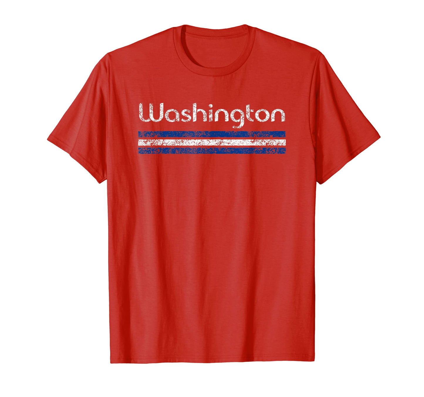 Washington D C Weathered Stripe Throwback T-Shirt - Streetwear Style Unisex - T-Shirt, Sweatshirt, Hoodie