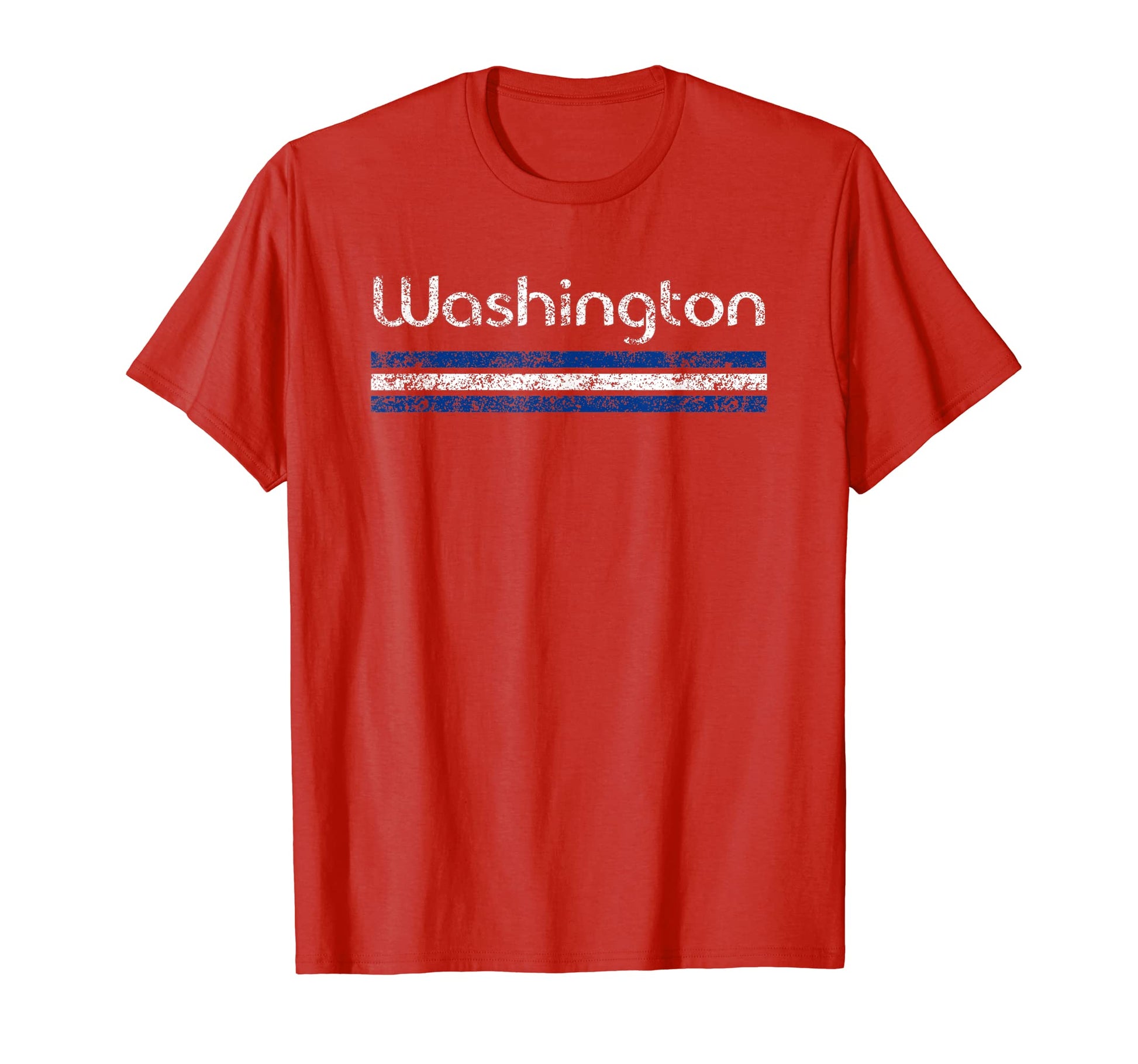 Washington D C Weathered Stripe Throwback T-Shirt - Streetwear Style Unisex - T-Shirt, Sweatshirt, Hoodie