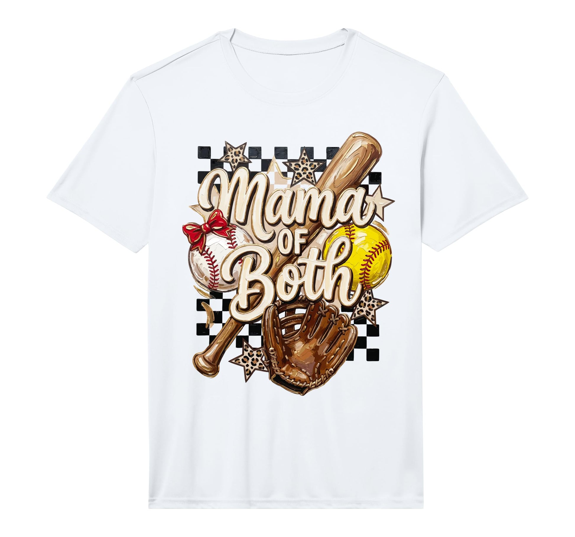 Mens Mama Both Baseball Softball Mom T-Shirt - Novelty Apparel for Adults - T-Shirt, Sweatshirt, Hoodie
