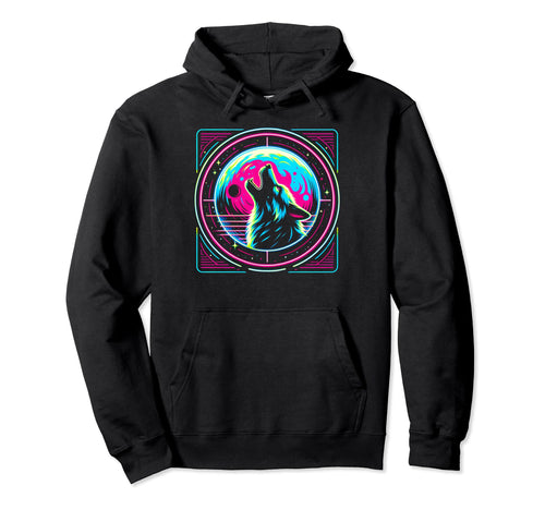 Therian Pride Month Moon Wolf Howl Furry Hoodie - Trendy Graphic Men Women - T-Shirt, Sweatshirt, Hoodie