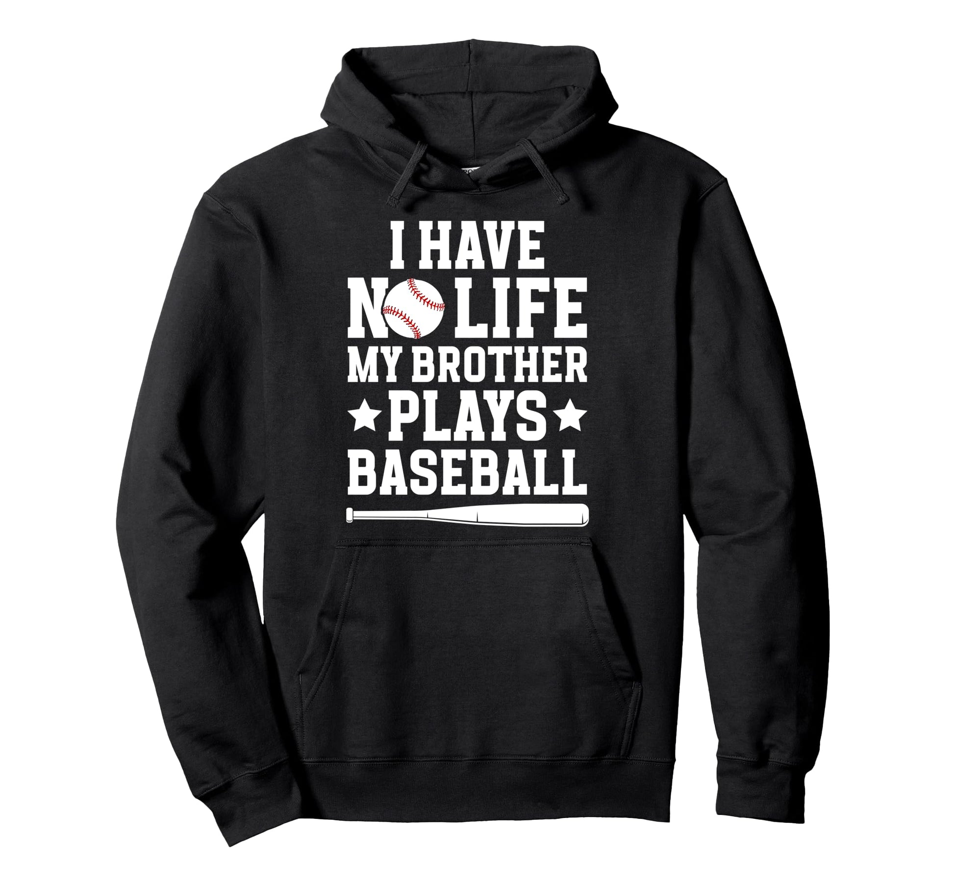 My Brother Plays Baseball Brother Hoodie - Casual Everyday Wear Unisex - T-Shirt, Sweatshirt, Hoodie