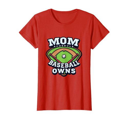 Baseball Mom Schedule T-Shirt - Minimalist Print Men Women - T-Shirt, Sweatshirt, Hoodie