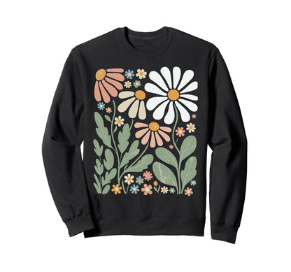 Wildflowers Flowers Pattern Summer Sweatshirt - Streetwear Style Unisex - T-Shirt, Sweatshirt, Hoodie