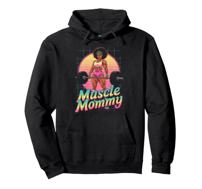 Anime Muscle Mommy Weightlifting Hoodie - Minimalist Print Men Women - T-Shirt, Sweatshirt, Hoodie