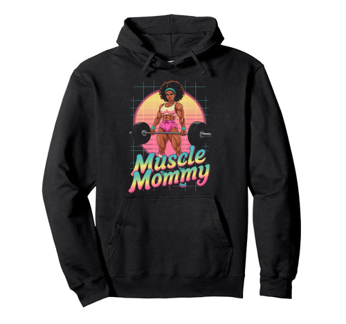 Anime Muscle Mommy Weightlifting Hoodie - Minimalist Print Men Women - T-Shirt, Sweatshirt, Hoodie