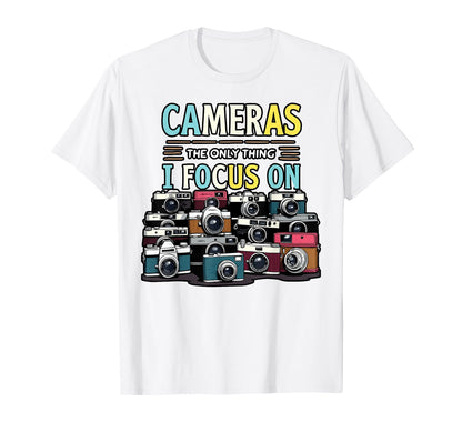 Camera Collector Cameraman Photography T-Shirt - Streetwear Style Unisex - T-Shirt, Sweatshirt, Hoodie
