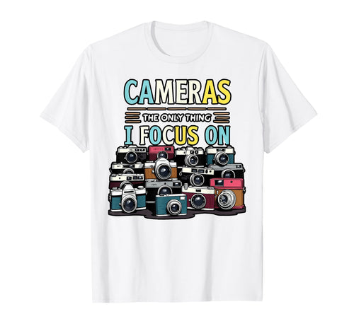 Camera Collector Cameraman Photography T-Shirt - Streetwear Style Unisex - T-Shirt, Sweatshirt, Hoodie