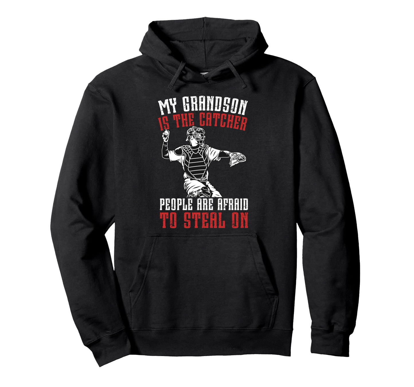 Baseball Catcher Grandpa Proud Hoodie - Aesthetic Graphic Men Women - T-Shirt, Sweatshirt, Hoodie