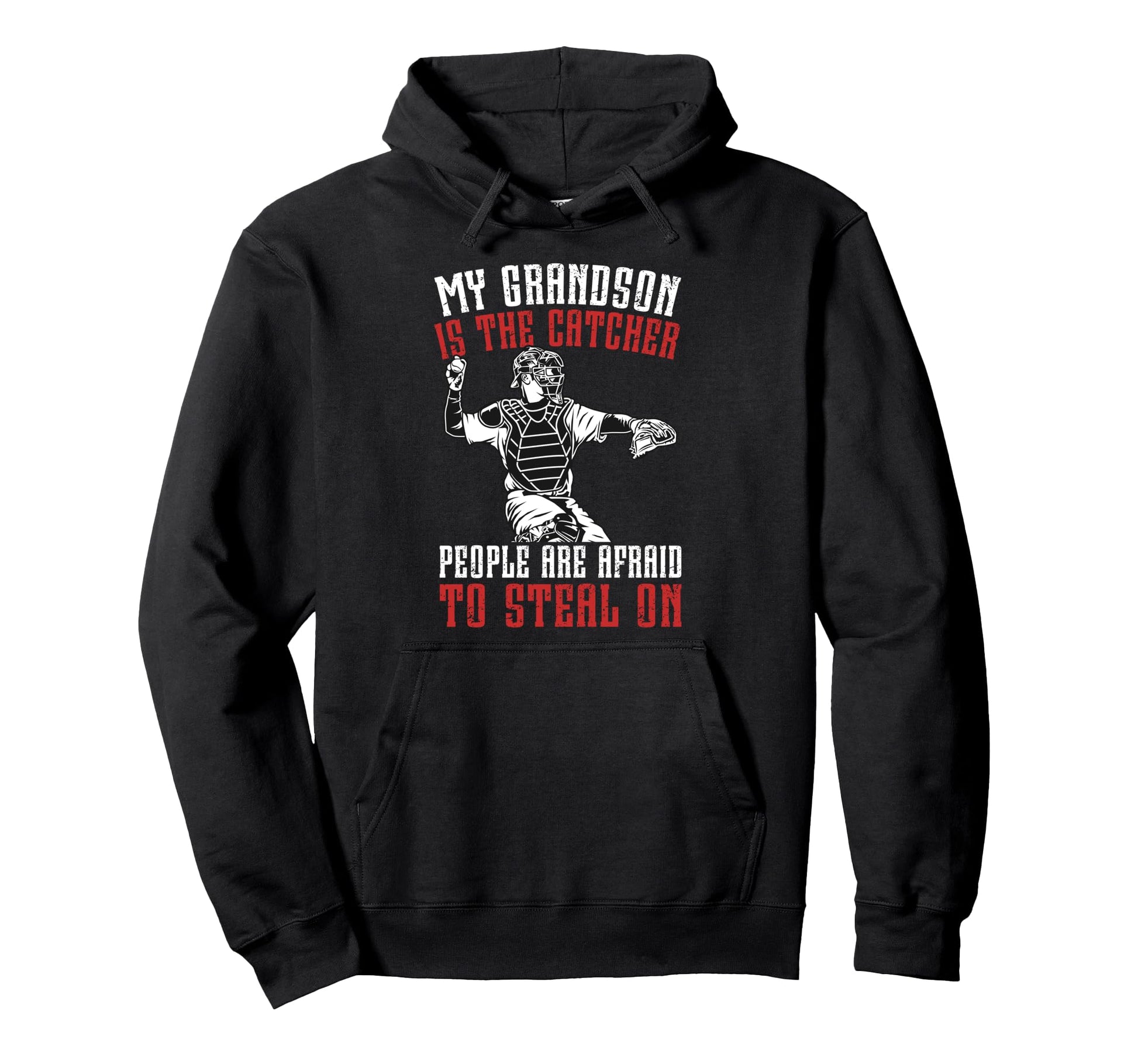 Baseball Catcher Grandpa Proud Hoodie - Aesthetic Graphic Men Women - T-Shirt, Sweatshirt, Hoodie