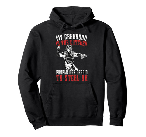 Baseball Catcher Grandpa Proud Hoodie - Aesthetic Graphic Men Women - T-Shirt, Sweatshirt, Hoodie