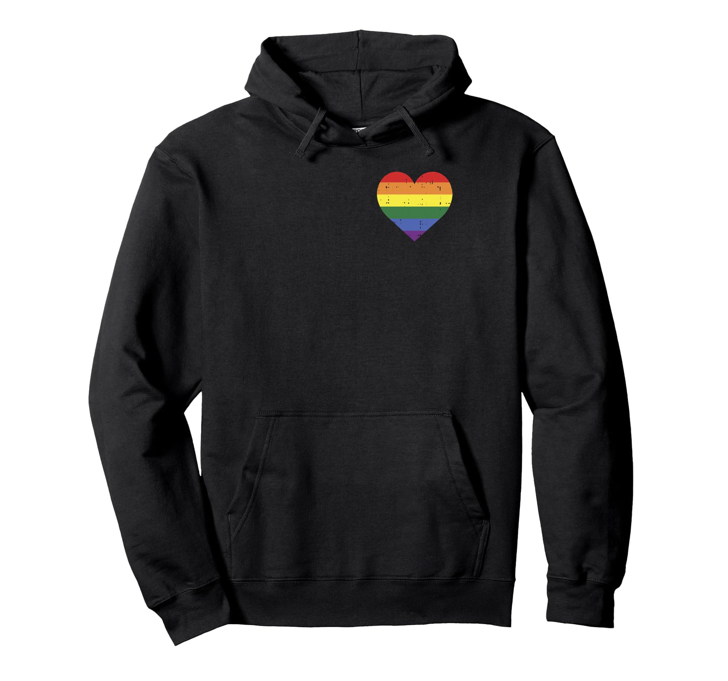 Pocket Rainbow Heart Gay Pride Lgbt Hoodie - Trendy Graphic Men Women - T-Shirt, Sweatshirt, Hoodie