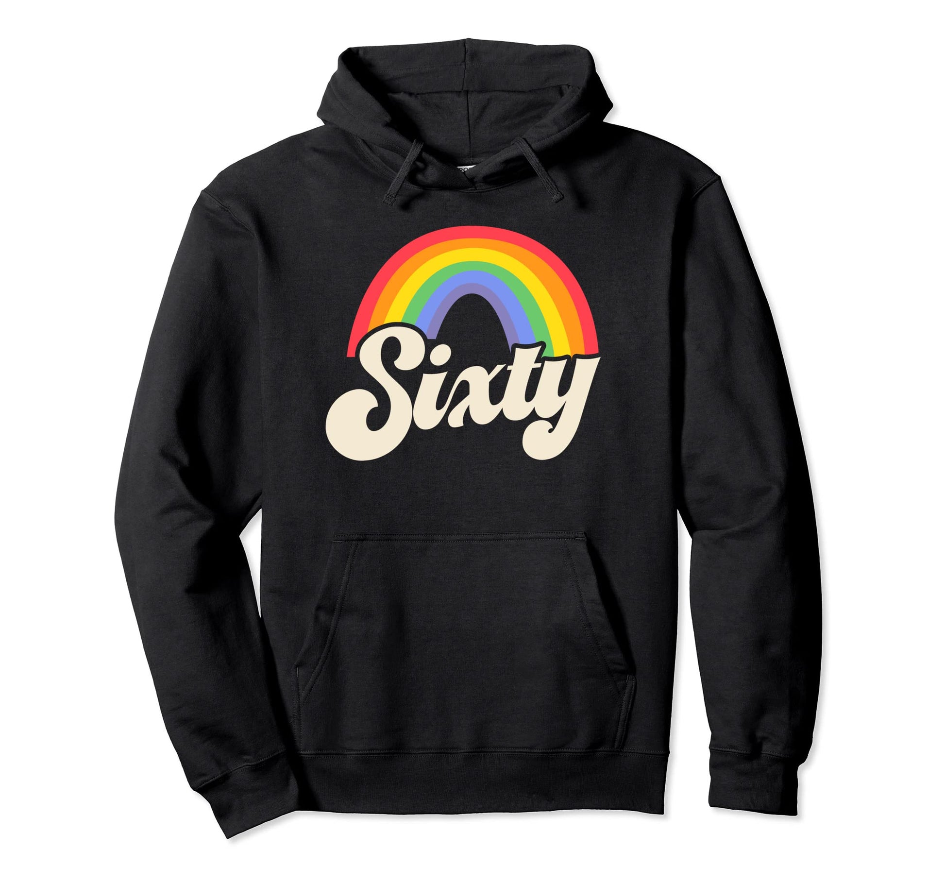 Lgbtq Queer Gay Pride Rainbow 60Th Hoodie - Novelty Apparel Unisex - T-Shirt, Sweatshirt, Hoodie