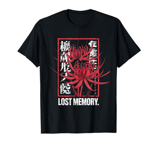 Red Spider Lily Flower Grunge T-Shirt - Trendy Graphic for Adults - T-Shirt, Sweatshirt, Hoodie