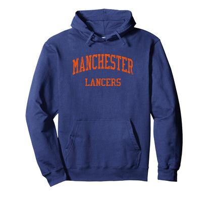 Manchester High School Hs Hoodie - Casual Everyday Wear for Adults - T-Shirt, Sweatshirt, Hoodie