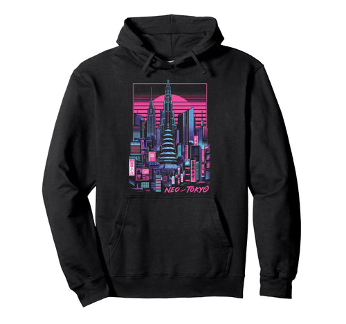 Neo Tokyo Japan Japanese Vaporwave Aesthetic Hoodie - Trendy Graphic Unisex - T-Shirt, Sweatshirt, Hoodie