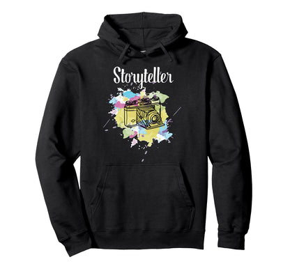 Storyteller Photographer Photography Hoodie - Graphic Print for Adults - T-Shirt, Sweatshirt, Hoodie