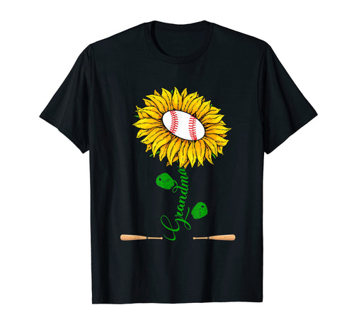 Grandma Sunflower Baseball Costume T-Shirt - Custom Art Print Unisex - T-Shirt, Sweatshirt, Hoodie