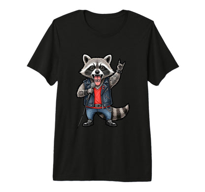 Funny Punk Raccoon Rock Fans Singer T-Shirt - Trendy Graphic Men Women - T-Shirt, Sweatshirt, Hoodie
