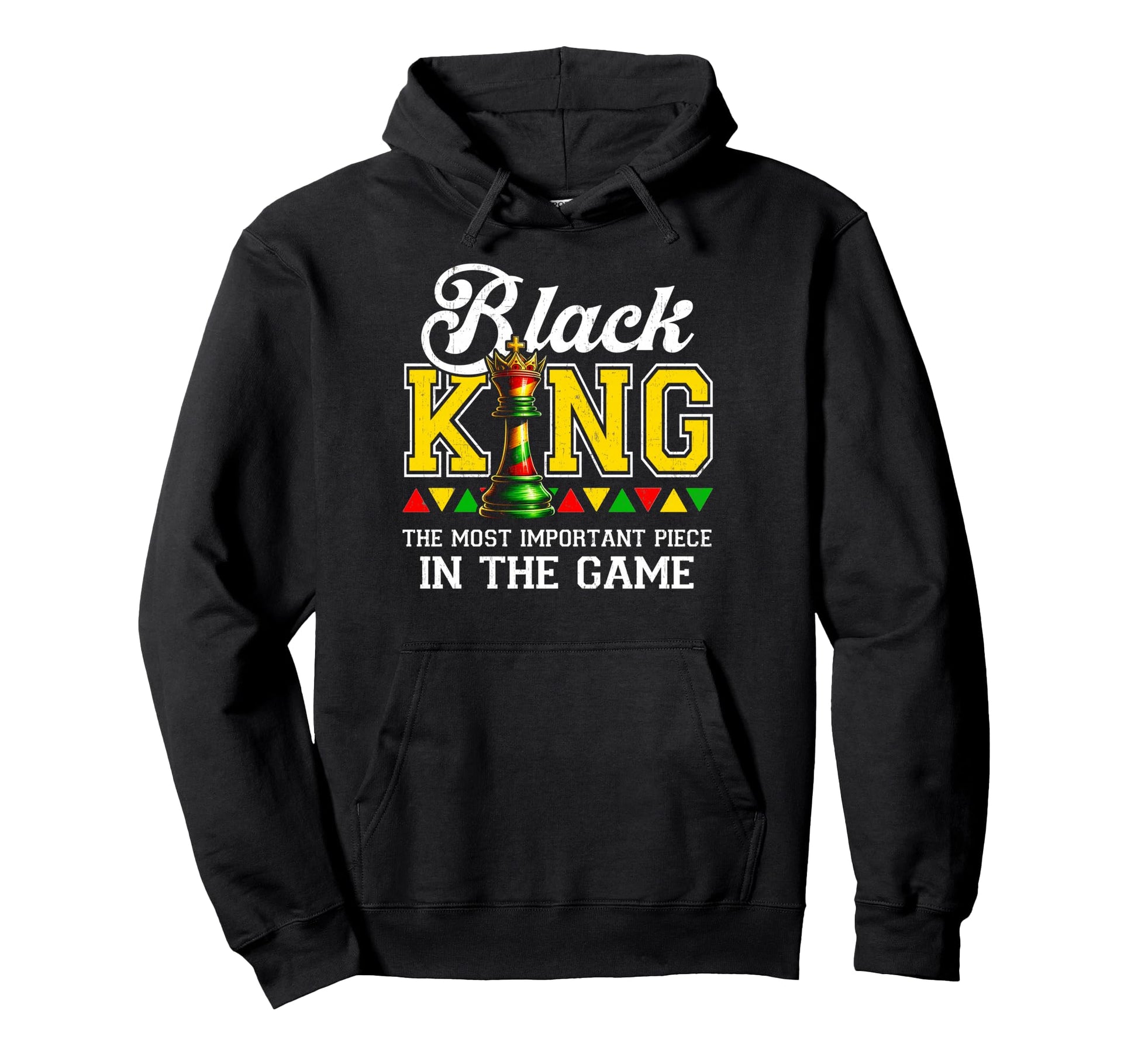 Juneteenth Black King Most Powerful Piece Hoodie - Minimalist Print Unisex - T-Shirt, Sweatshirt, Hoodie