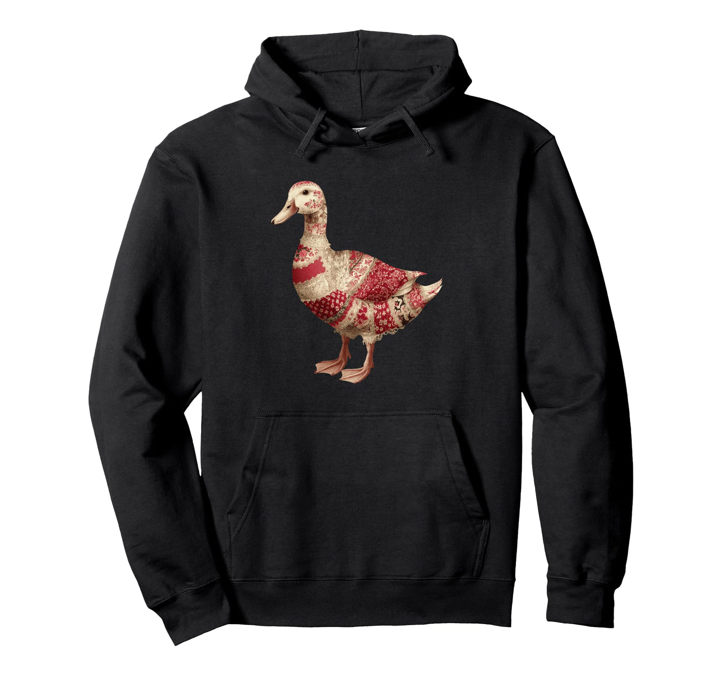 Country Patchwork Duck Floral Quilting Hoodie - Novelty Apparel Unisex - T-Shirt, Sweatshirt, Hoodie