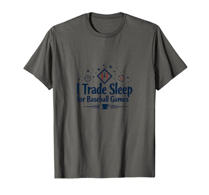 Mom I Trade Sleep Baseball Games Sweatshirt - Custom Art Print Men Women - T-Shirt, Sweatshirt, Hoodie
