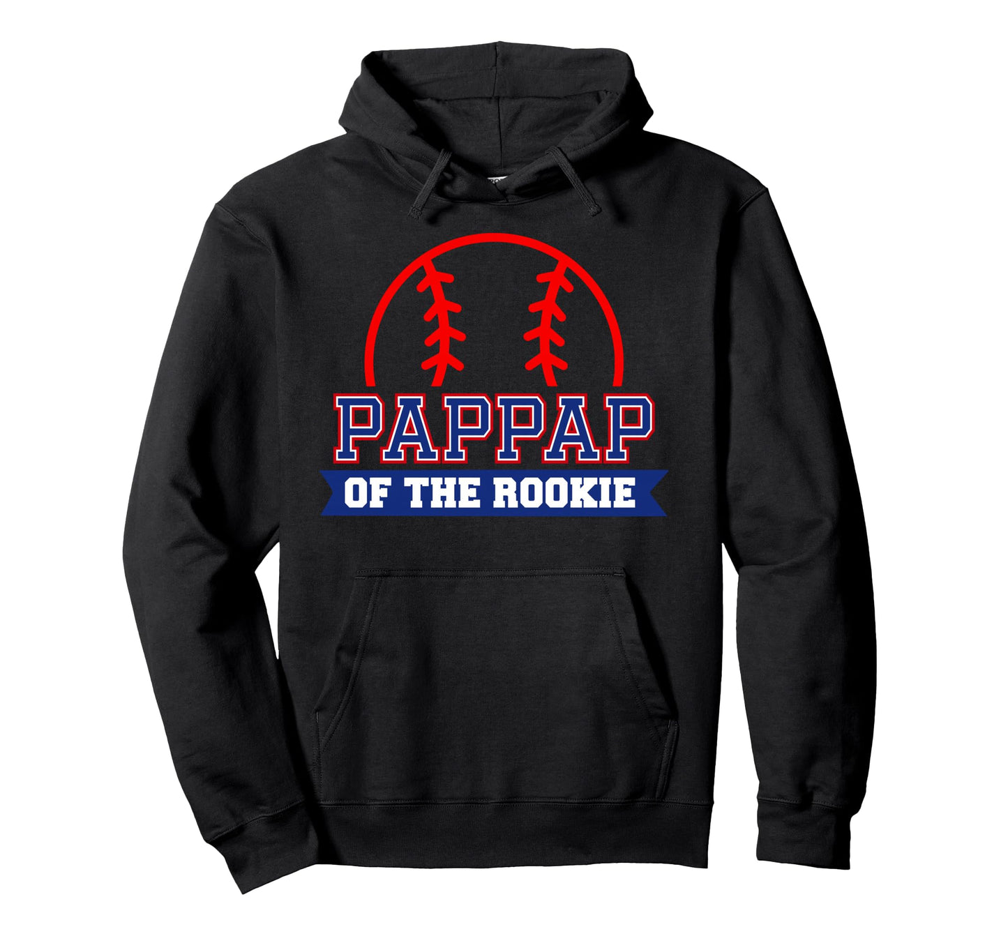 Pappap Rookie 1St Birthday Baseball Hoodie - Casual Everyday Wear Unisex - T-Shirt, Sweatshirt, Hoodie