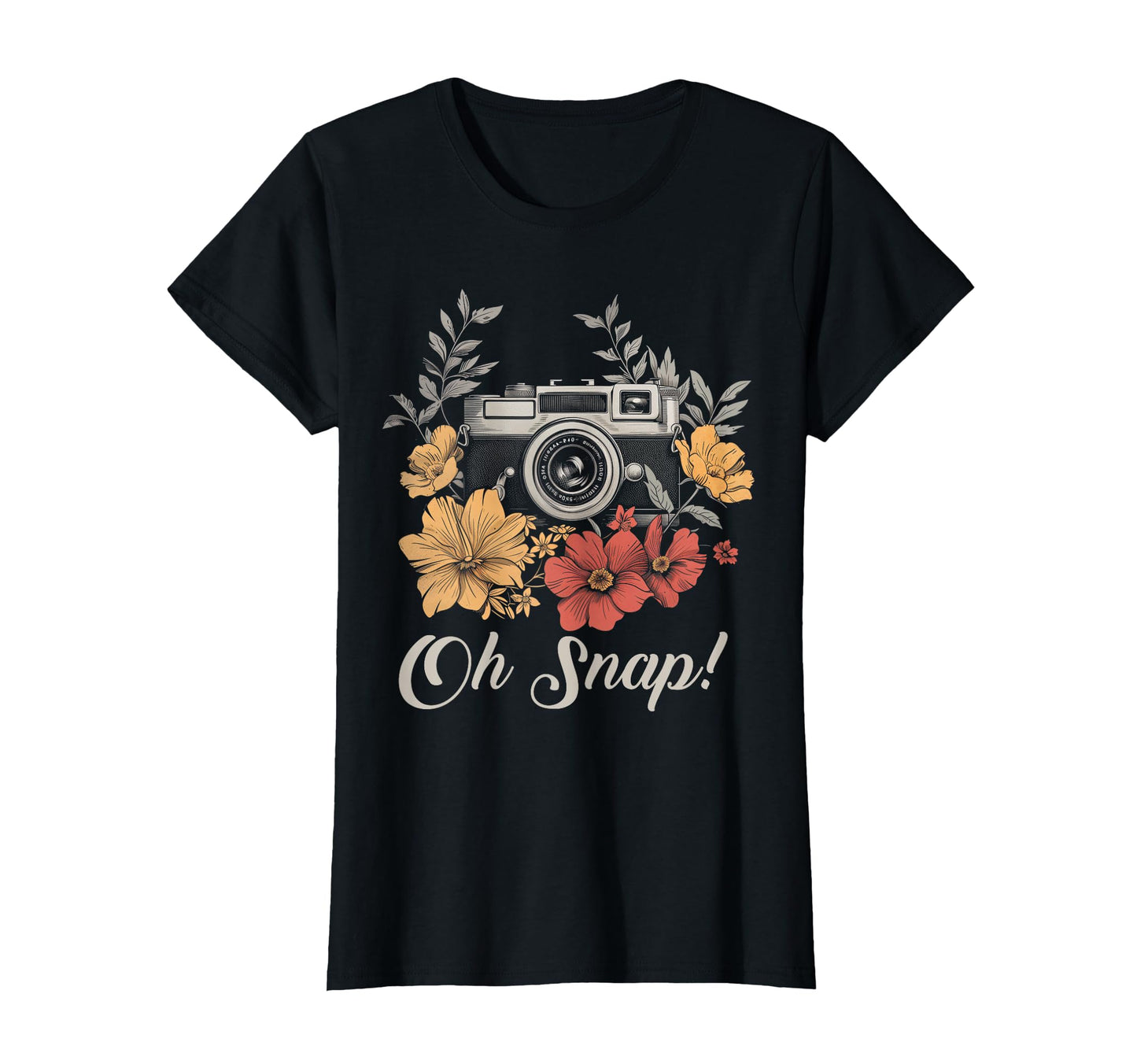Photographer Oh Snap Funny Camera T-Shirt - Novelty Apparel for Adults - T-Shirt, Sweatshirt, Hoodie