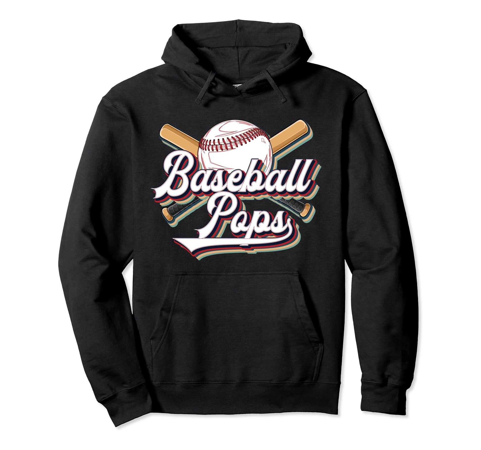 Baseball Pops Grandpa Pops Baseball Hoodie - Novelty Apparel Men Women - T-Shirt, Sweatshirt, Hoodie