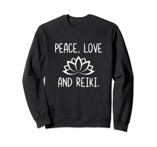 Lotus Peace Love Reik Lotus Zen Sweatshirt - Unique Graphic Unisex - T-Shirt, Sweatshirt, Hoodie
