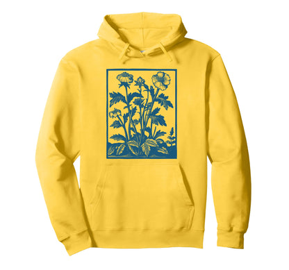 Botanical Plant Boho Floral Nature Hoodie - Streetwear Style Men Women - T-Shirt, Sweatshirt, Hoodie