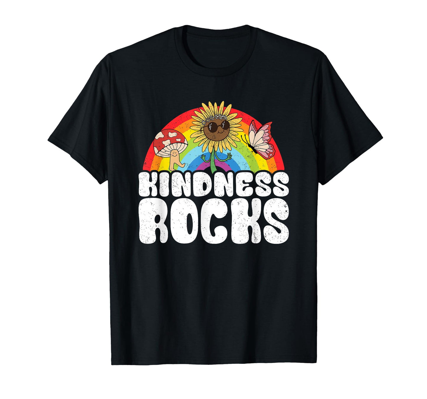 Anti Bullying Hippie Teacher Rainbow T-Shirt - Trendy Graphic Men Women - T-Shirt, Sweatshirt, Hoodie