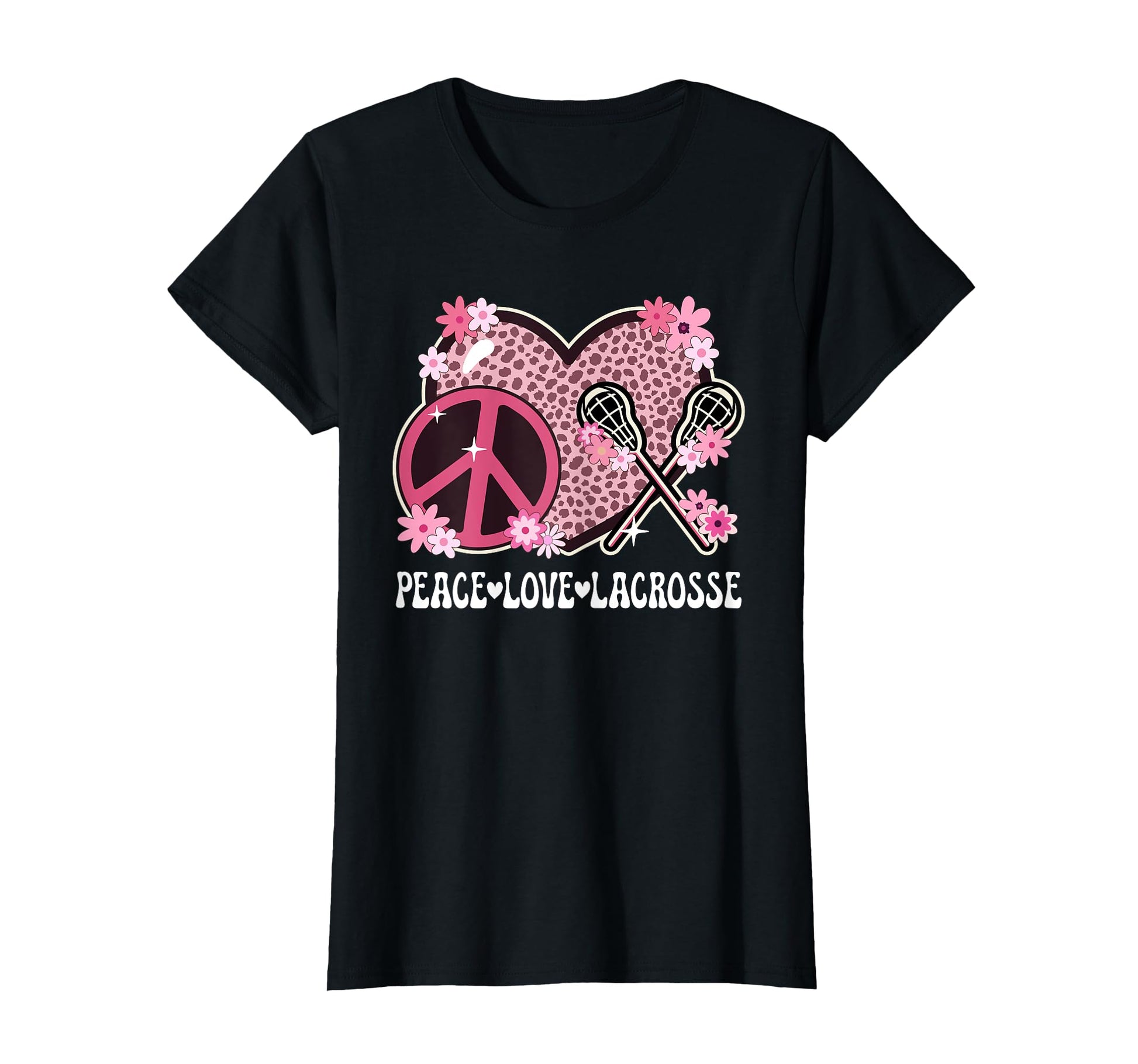Peace Love Lacrosse Lover Outfit T-Shirt - Minimalist Print Men Women - T-Shirt, Sweatshirt, Hoodie