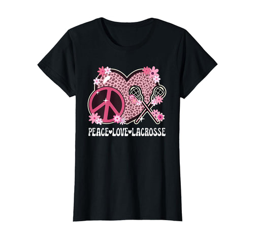 Peace Love Lacrosse Lover Outfit T-Shirt - Minimalist Print Men Women - T-Shirt, Sweatshirt, Hoodie