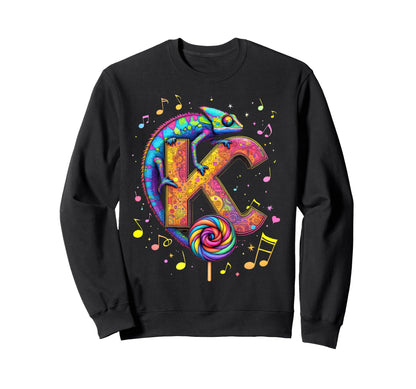 Musical Chameleon Rainbow Lollipop Sweatshirt - Graphic Print for Adults - T-Shirt, Sweatshirt, Hoodie