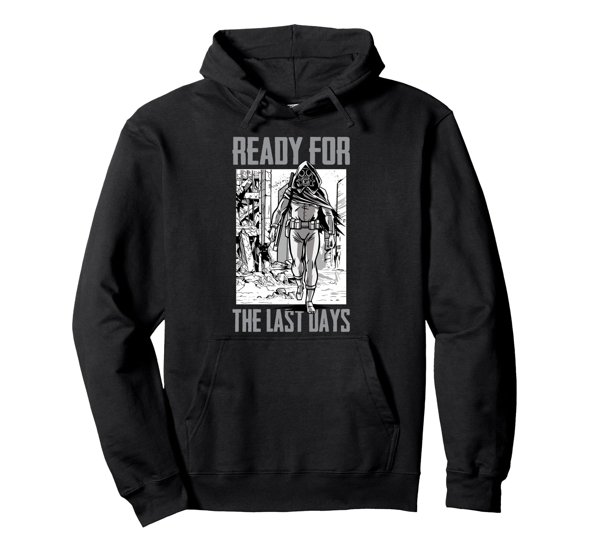 Post Apocalyptic Ready Last Days Vaporwave Hoodie - Graphic Print Men Women - T-Shirt, Sweatshirt, Hoodie